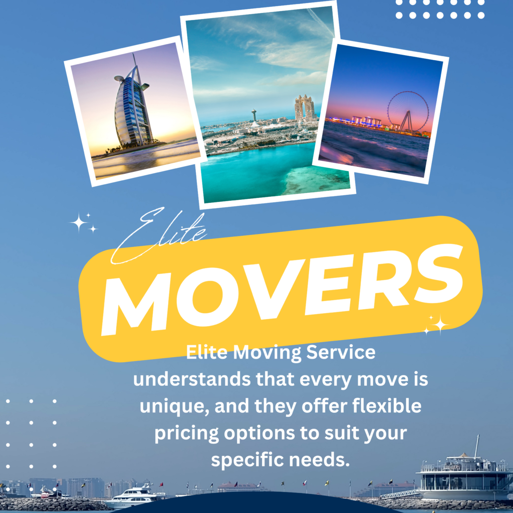 Pricing and packages for moving services